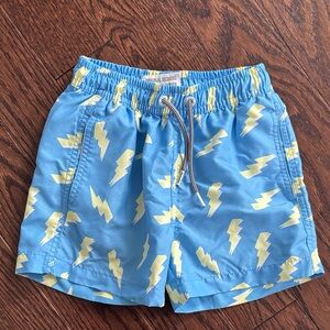 Blue Lightning Kids Swim Trunks size 3-4 toddler